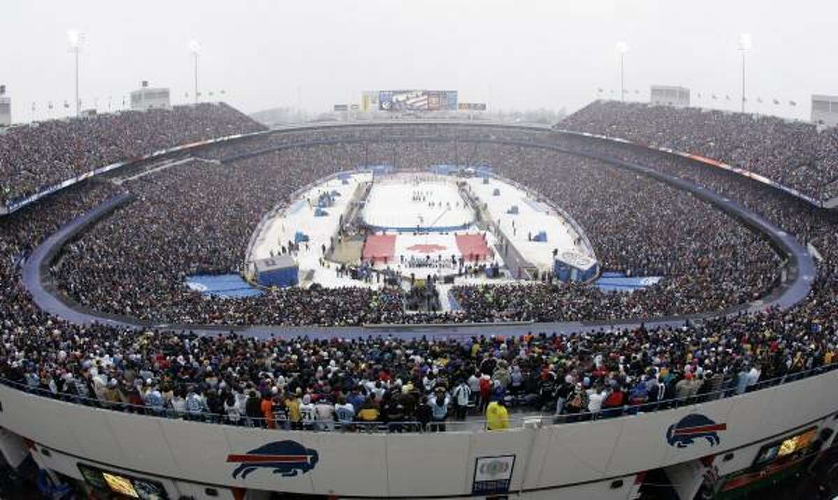 The Buffalo Sabres and the Pittsburgh Penguins played in the NHL's second outdoor game and the first outdoor game in the U.S. at Tuesday's Winter Classic in Orchard Park, N.Y.