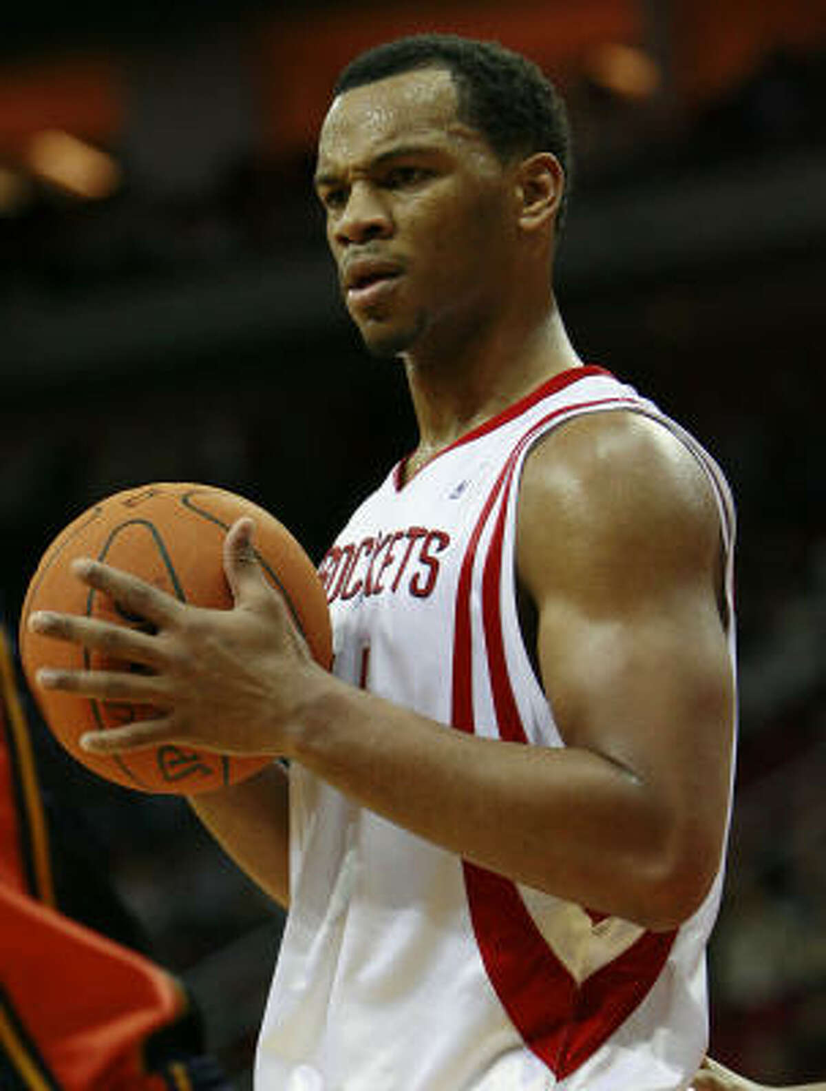 Chuck Hayes had a career high in rebounds (with 15) for the Rockets against the Warriors.