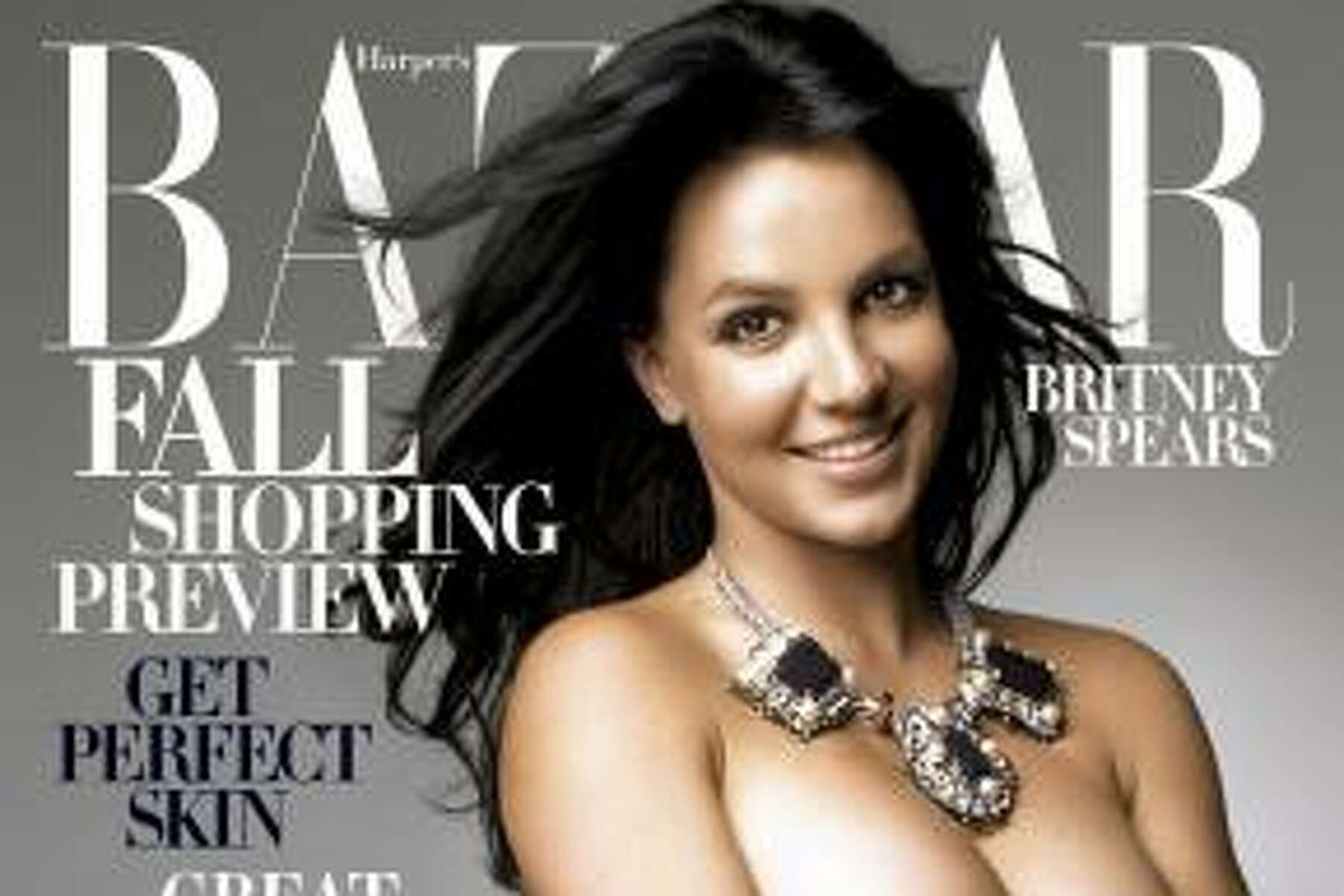 1800px x 1200px - Pregnant Spears poses nude for Harper's Bazaar cover
