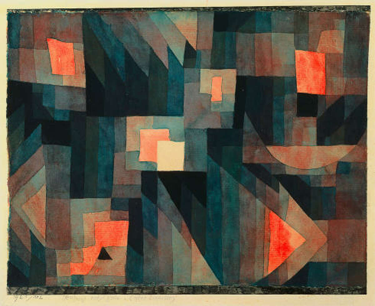 SHAPES AND SIZES: Gradation, Red-Green, 1921.