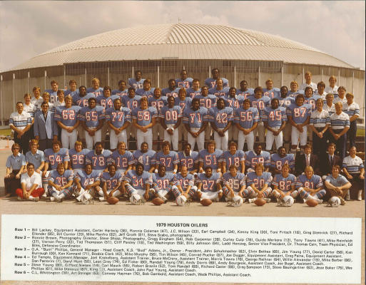 Oilers Cowboys Thanksgiving 1979