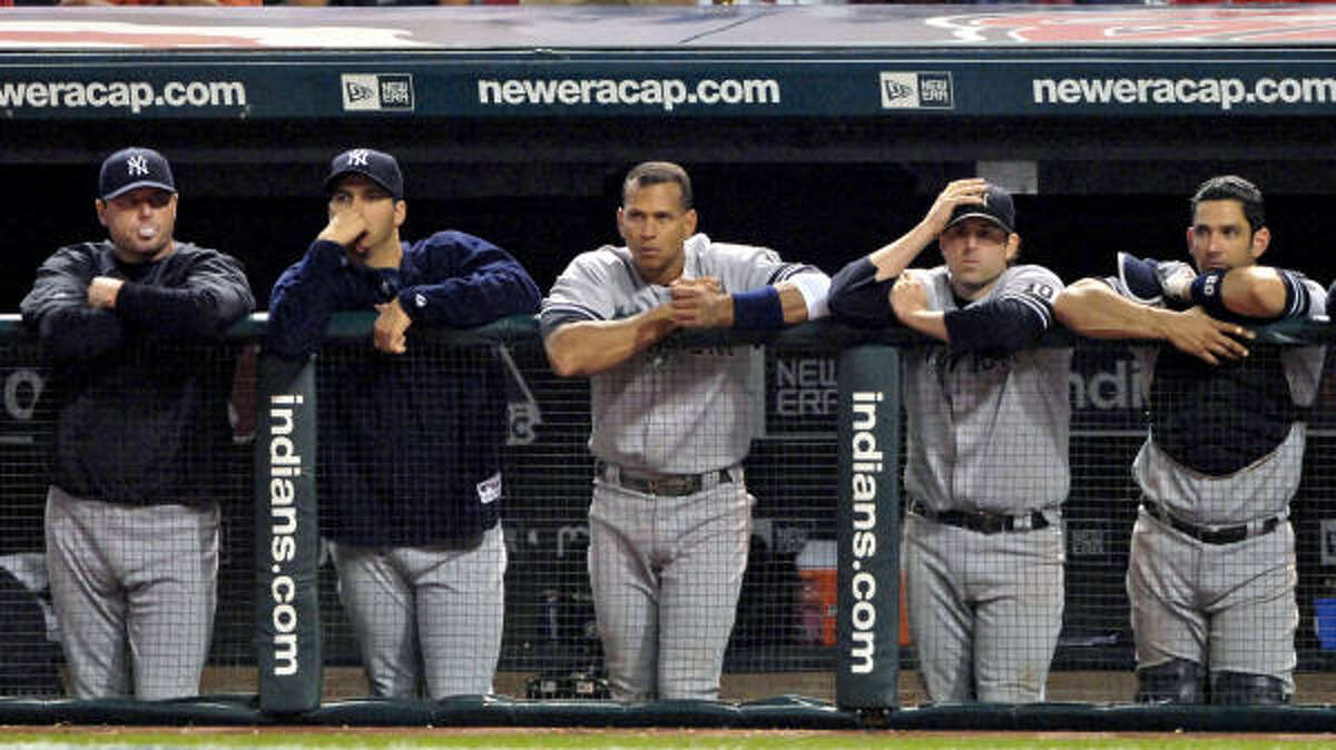 New York Yankees Derek Jeter, Jorge Posada and Alex Rodriguez