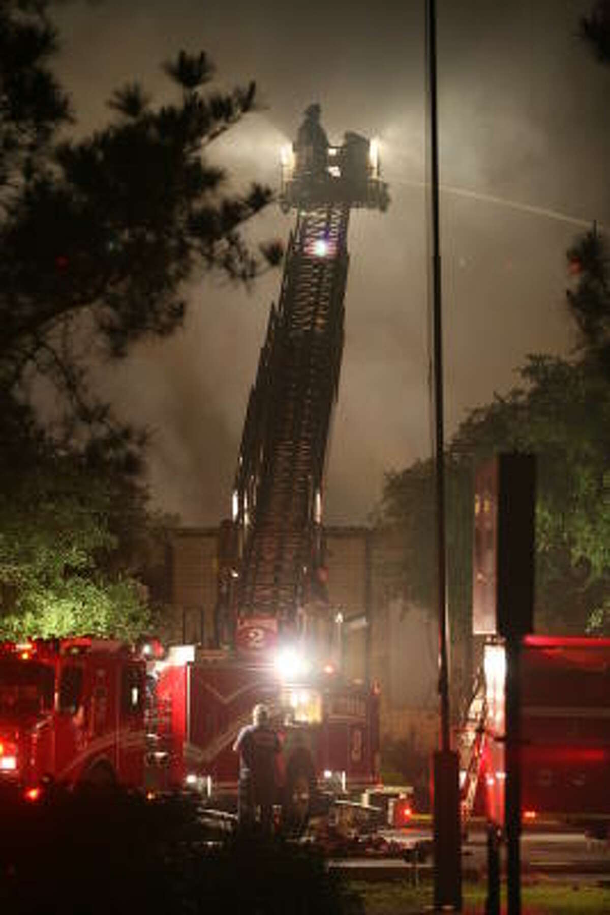 Needville High School fire photo gallery