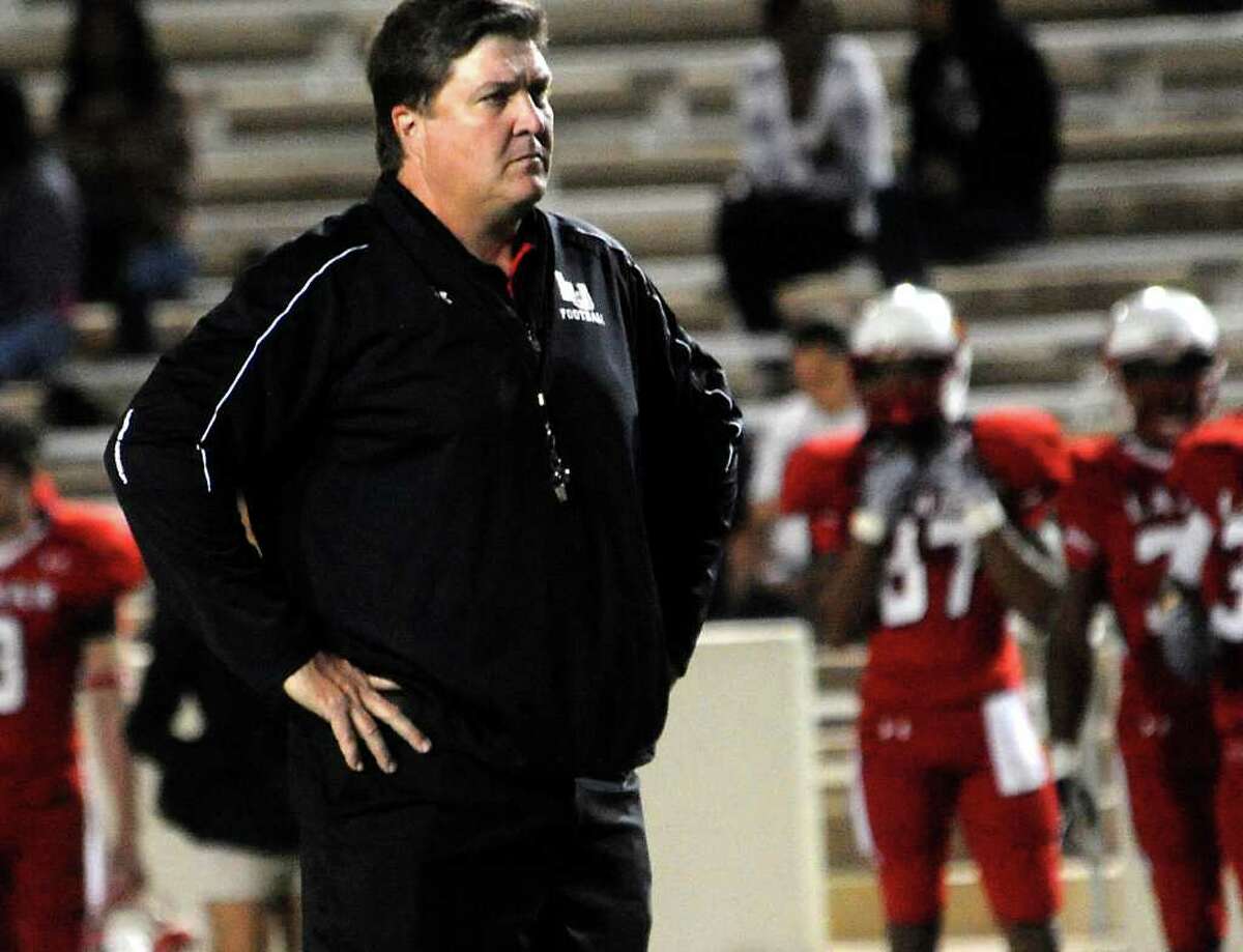 Lamar football coach Ray Woodard