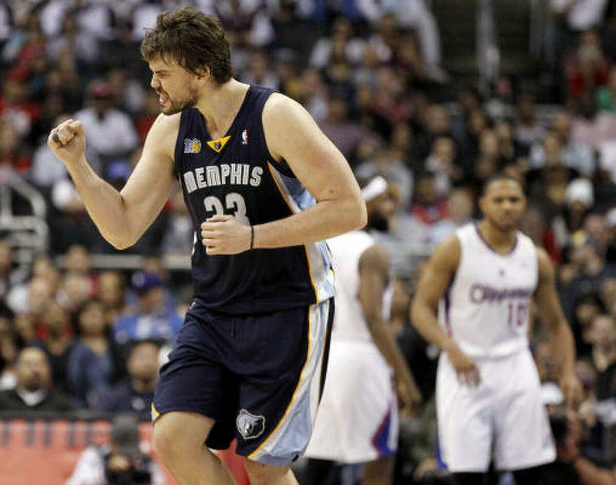 15. Will the Grizzlies shock again? The Memphis Grizzlies became the fourth eight seed to defeat the top seed in the first round last year when they shocked the San Antonio Spurs in six games. With Marc Gasol (pictured) and Shane Battier entering free agency, it's unknown whether their team will remain intact next season.