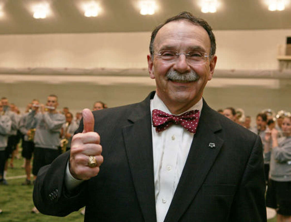 Texas A&M president R. Bowen Loftin said any realignment by the Aggies will take place after a "lengthy" process.