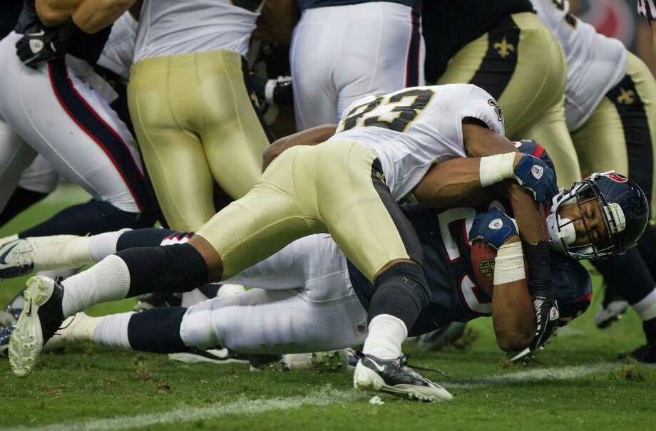 texans foster, tate run over saints in 27-14 win