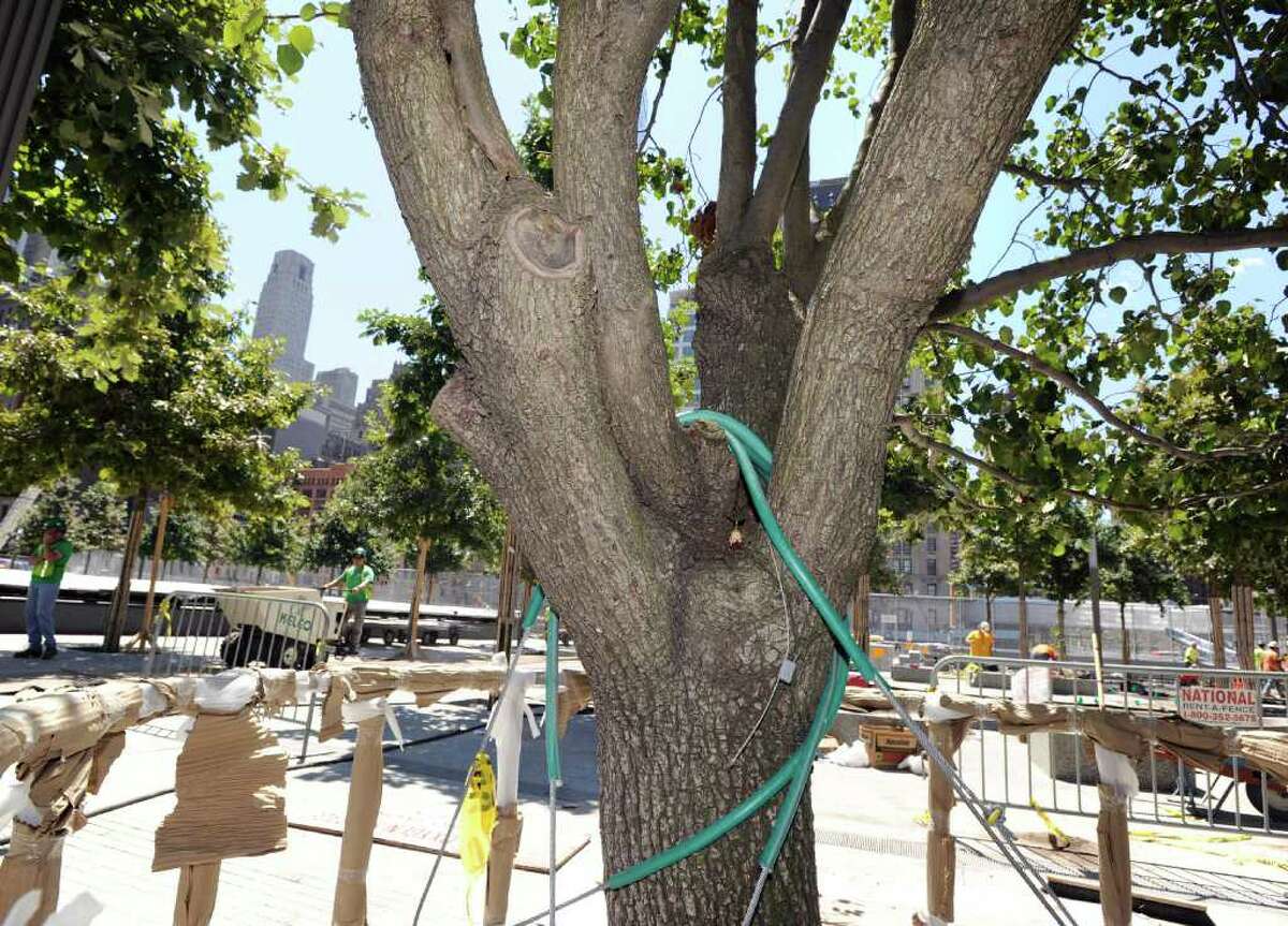 Ten years after 9/11, tower rising at Ground Zero void