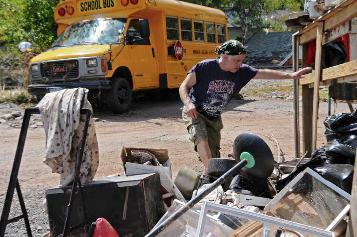 Schools rally towns hit by Irene