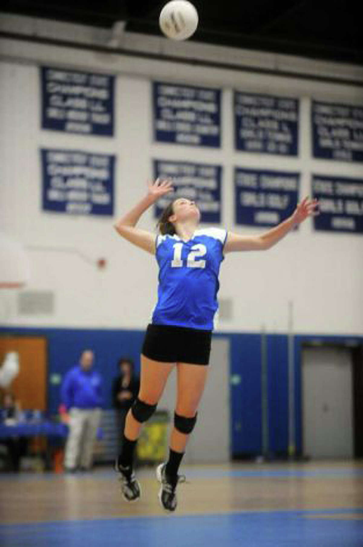 Fairfield Ludlowe's Emily Nelson will return for the Falcons' girls volleyball team.