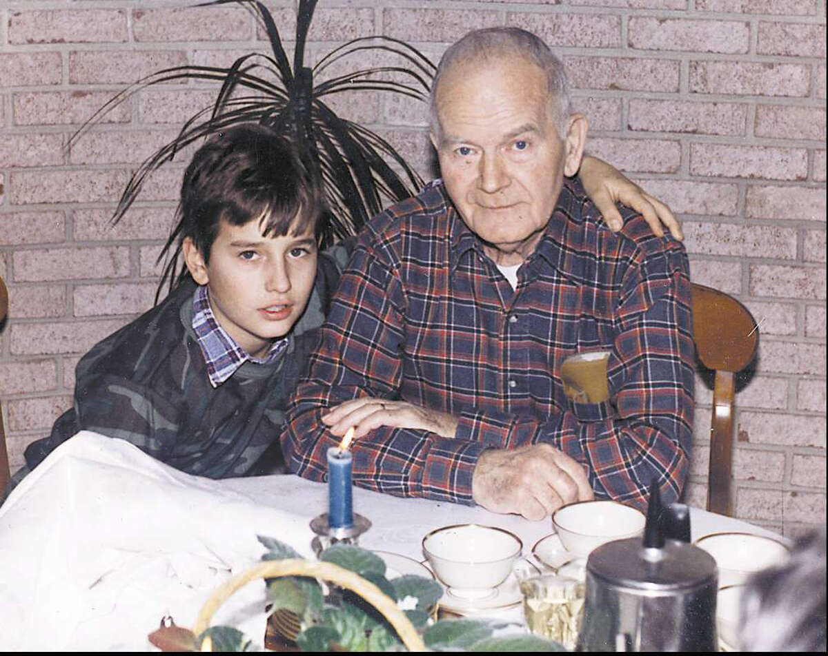 The last known photo of Matthew Margolies, shown with his grandfather, George Miazga. The photo was taken in 1984, the same year Margolies was found murdered. The case remains unsolved.