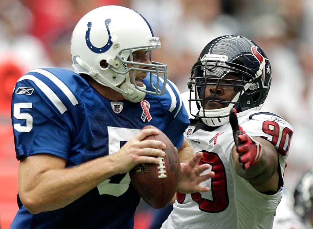 Sept. 11, 2011 - Houston, Texas, U.S - Houston Texans defensive end J.J.  Watt (99) is all smiles during the game against the Indianapolis Colts. Houston  Texans defeated the Indianapolis Colts 34-7