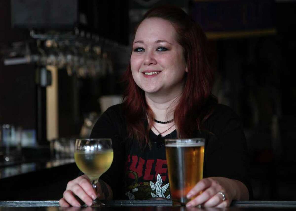 Carolynn Porter is a bartender at Khon's, and is featured in the Bartender Confessions on Friday, Sept. 2, 2011, in Houston. ( Mayra Beltran / Houston Chronicle )