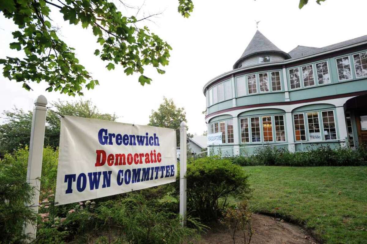 The Greenwich Democratic Town Committee campaign headquarters at 32 Field Point Road, Wednesday Sept. 14, 2011.