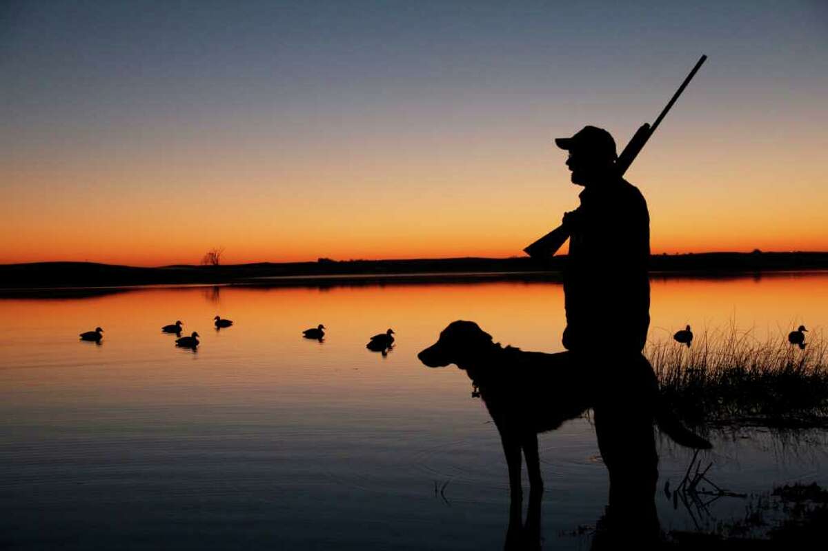 CHRONICLE FILE OPEN SEASON: A duck hunter prepares for the day amid Southeast Texas' coastal marshes. Prairie wetlands provide habitat for fish and wildlife.