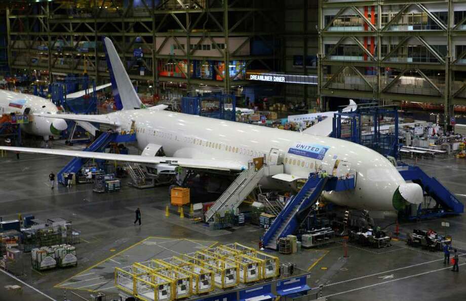 Boeing 787 assembly line, interior tour - seattlepi.com