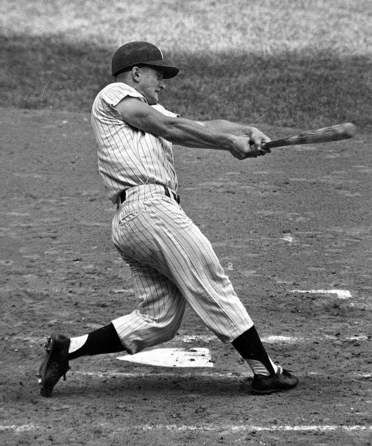 A Beeville reader was thrilled to read about the late Roger Maris in the Sept. 30 Sports section. Here, Maris belts his 61st home run, 50 years ago this month, to break Babe Ruth’s single season record. (AP Photo)
