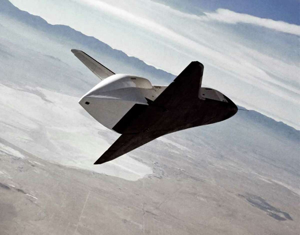 NASA PROTOTYPE: The shuttle prototype Enterprise, shown on a 1981 test flight, was named in honor of the spaceship from the TV series Star Trek. JSC had hoped to have it for display.