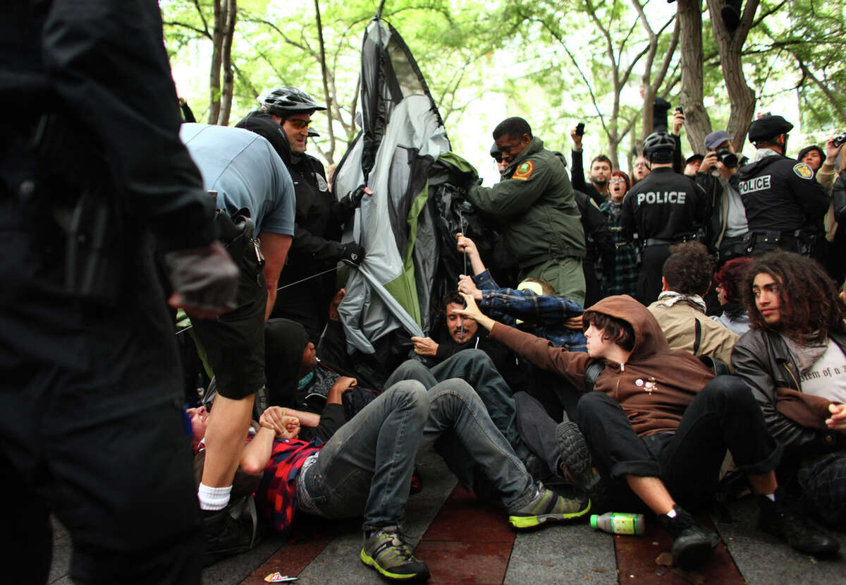 'Occupy Seattle' protesters arrested at Westlake Park
