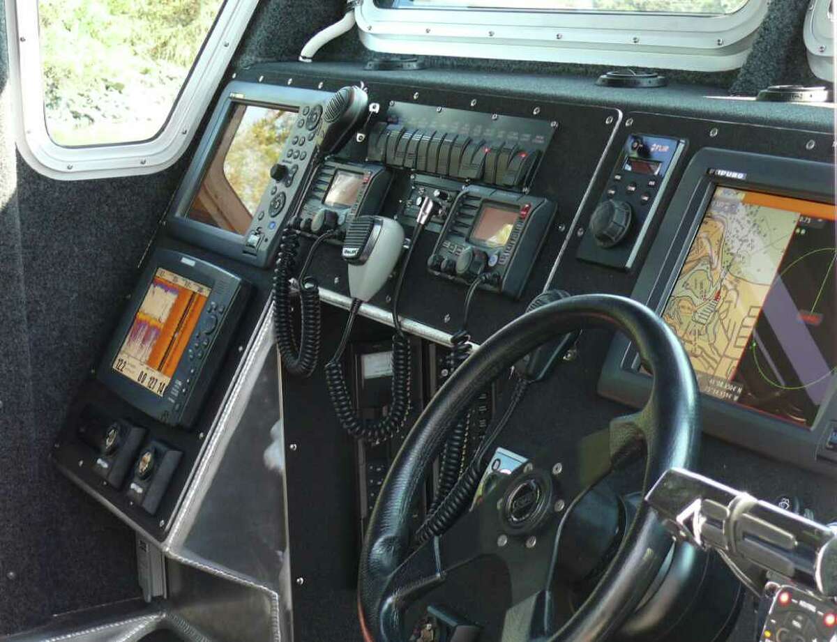 New police boat on cutting edge