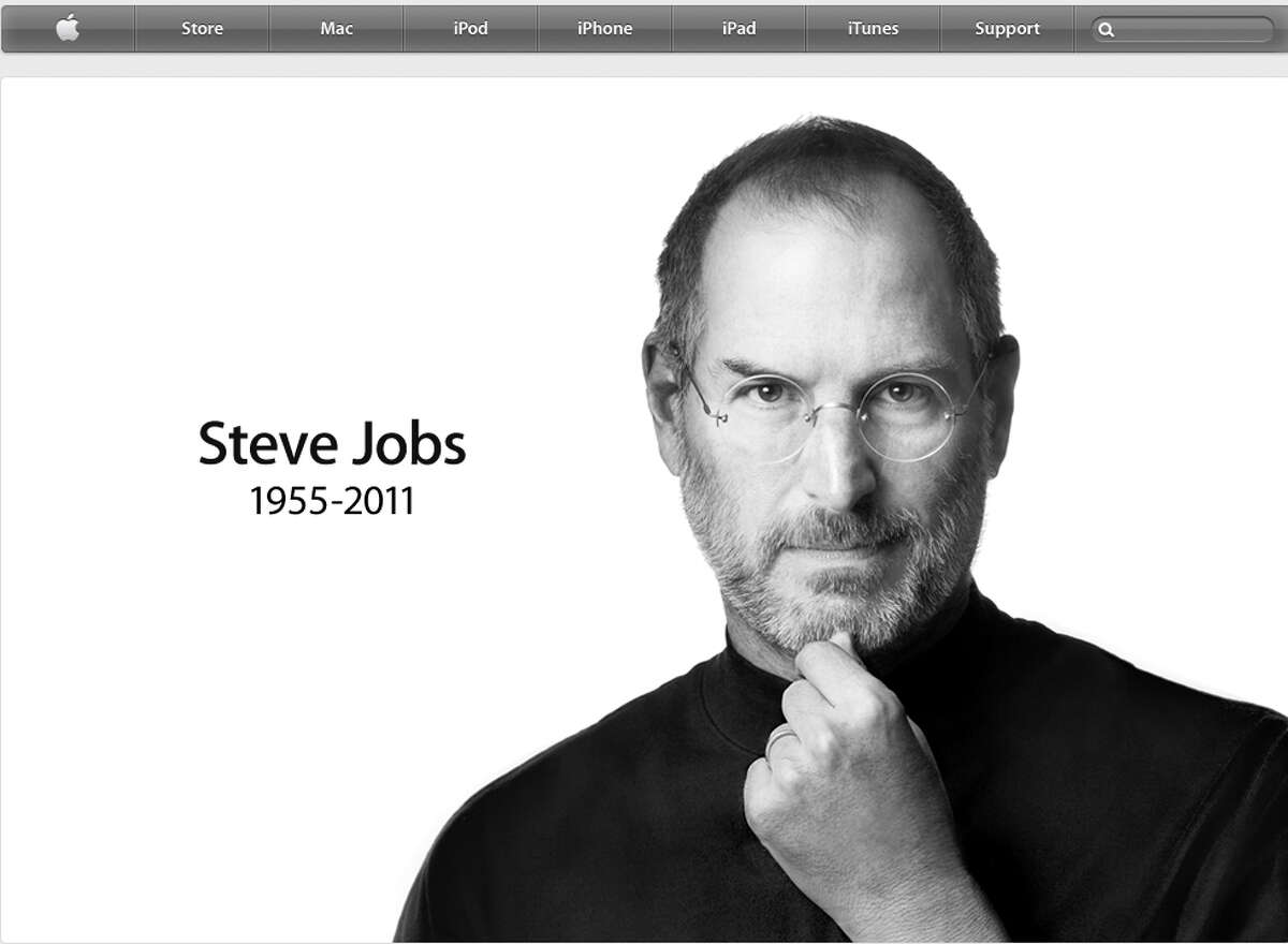 ASSOCIATED PRESS PHOTO/APPLE.COM MANY INNOVATIONS: This screen shot taken from apple.com on Wednesday shows a tribute to Apple co-founder Steve Jobs. Under Jobs, Apple devices helped to change the way consumers buy music, read books and enjoy movies.