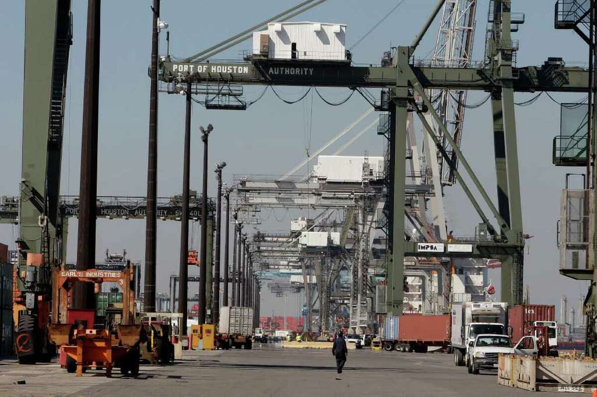 The Barbours Cut Container Terminal in the La Porte area is 35 years old. A proposed renovation to the Port of Houston facility could cost $600 million and take about a decade.