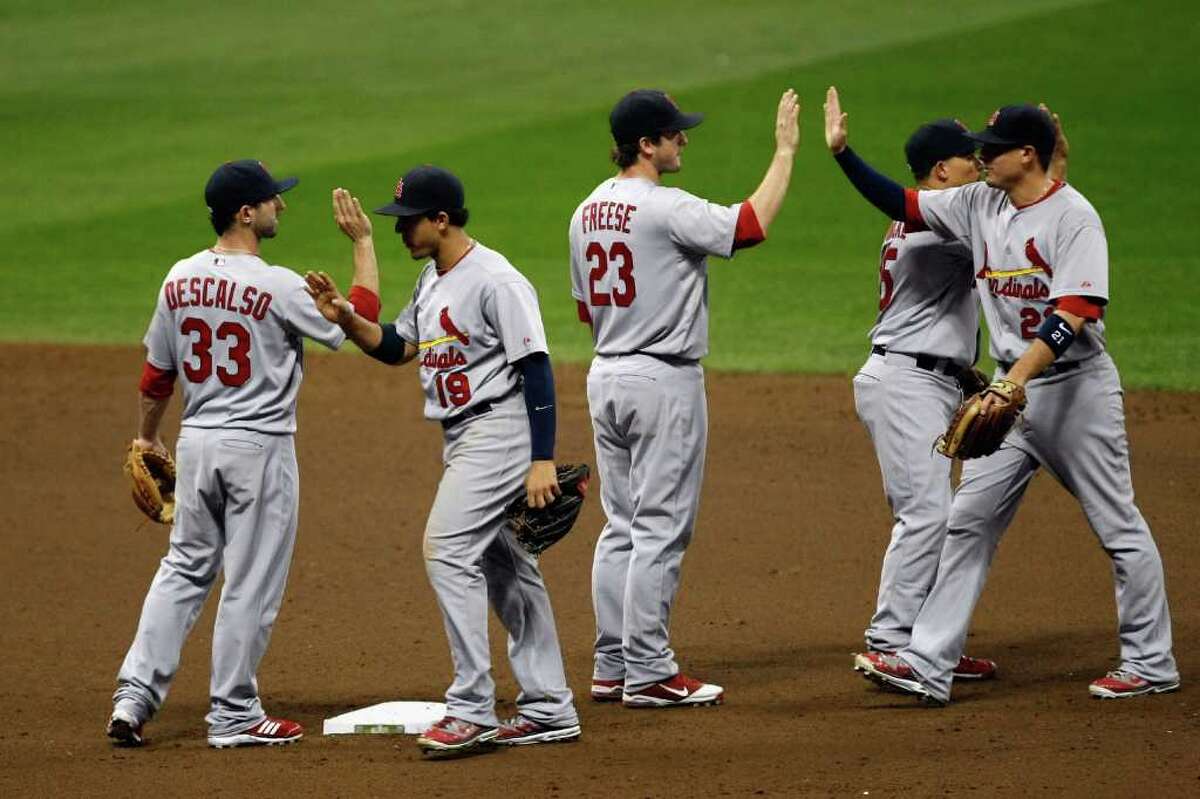 Freese, Jay , Descalso  Stl cardinals baseball, Cardinals team