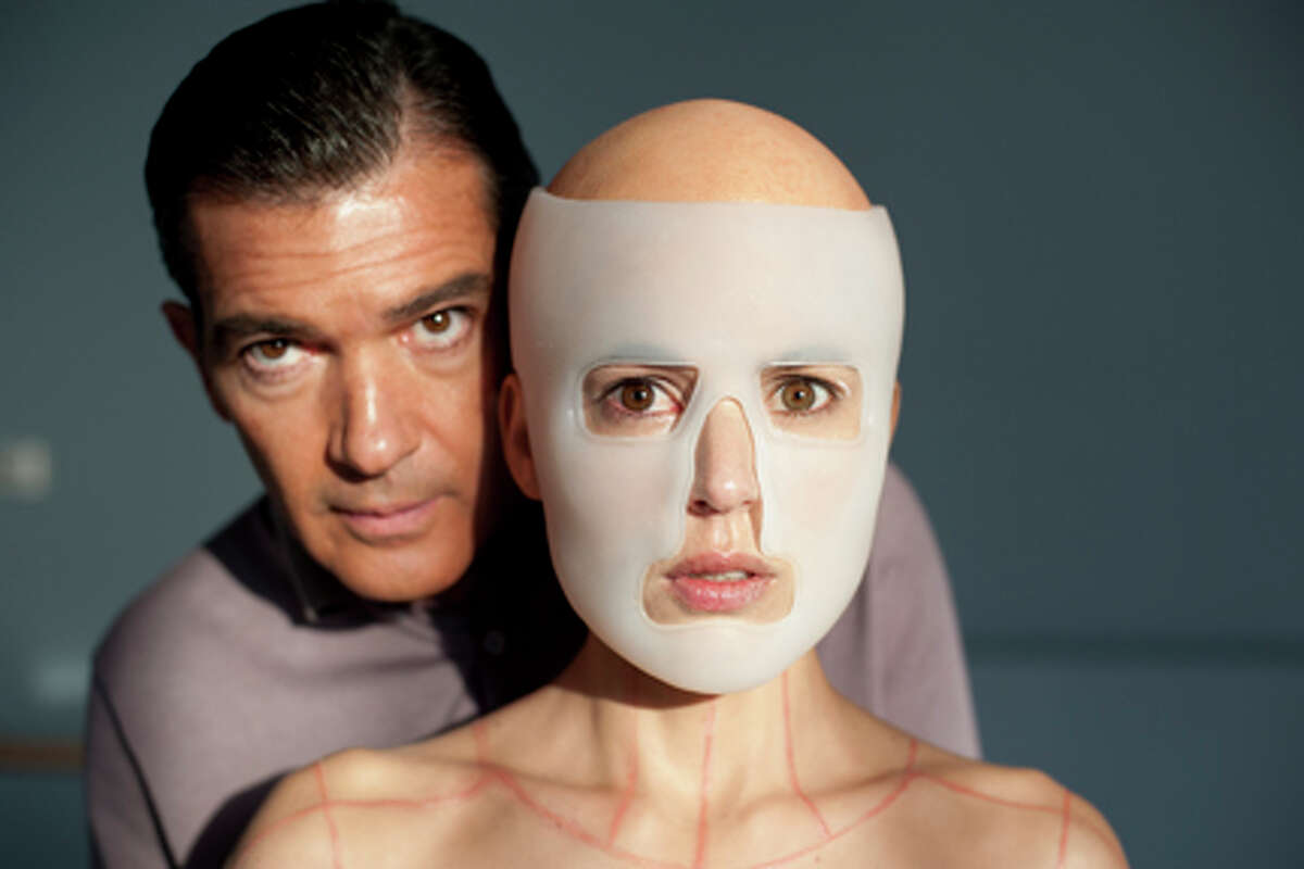 Antonio Banderas as Dr. Robert Ledgard and Elena Anaya as Vera in "The Skin I Live In."