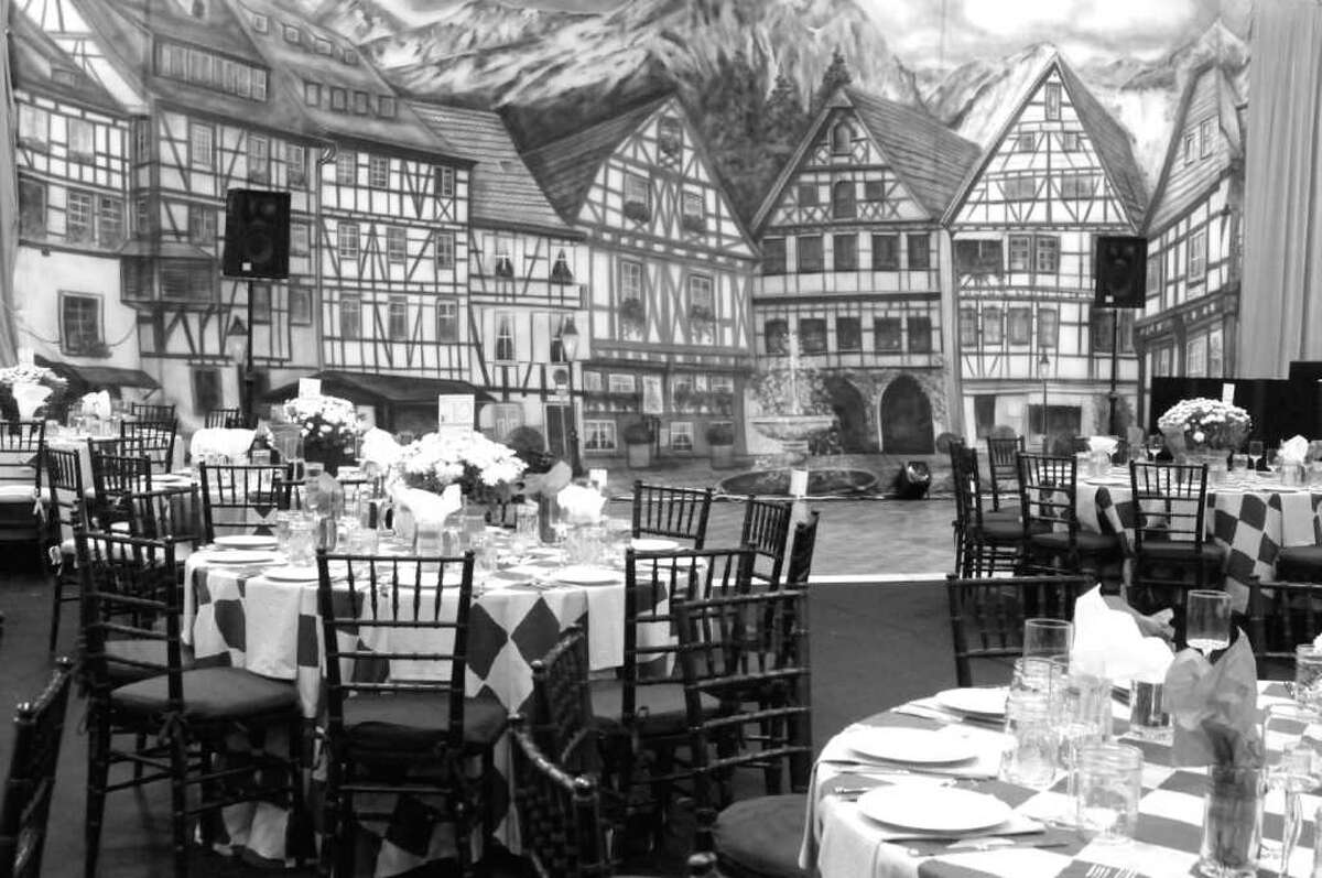 The Bavarian Alps and an Alpine village provided the backdrop for the United Way's "Oktoberfest 2011" fundraiser, which was held recently at the the Boys and Girls Club of Greenwich.