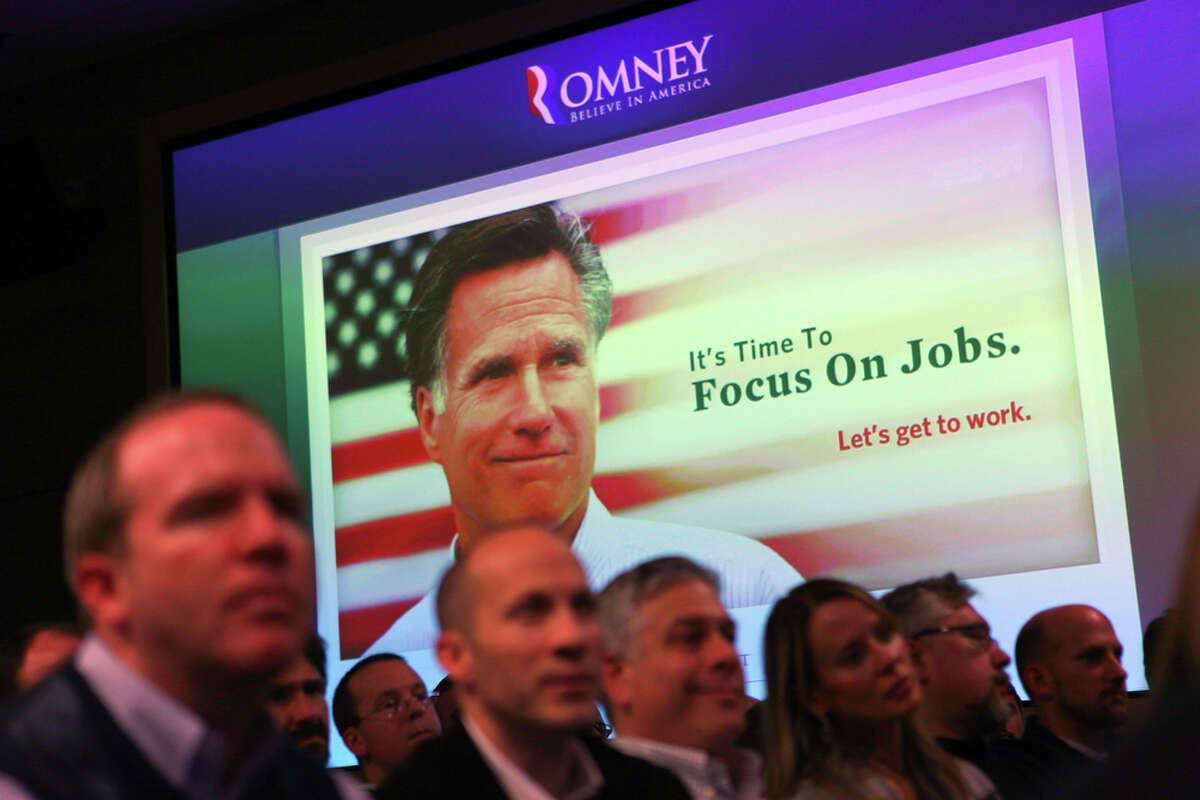 Mitt Romney speaks at Microsoft in Redmond