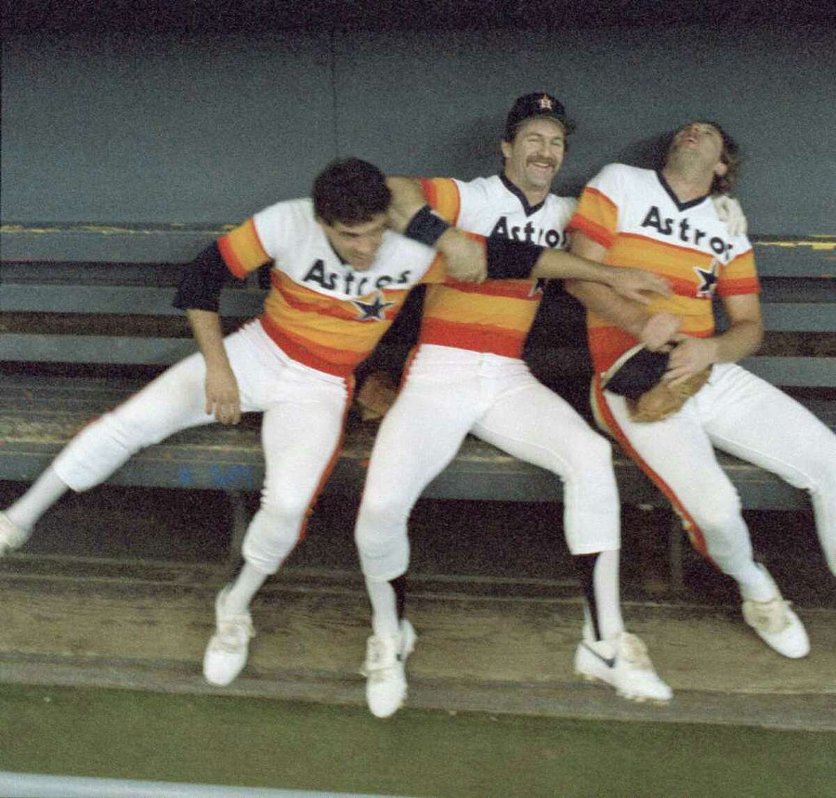 Ron Paul stars in Astros rainbow uniform at '76 Congressional ballgame