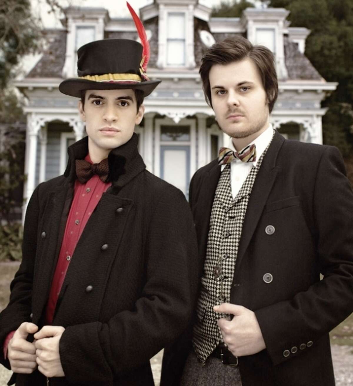 The revamped Panic! at the Disco is still led by Brendon Urie (left) and Spencer Smith.