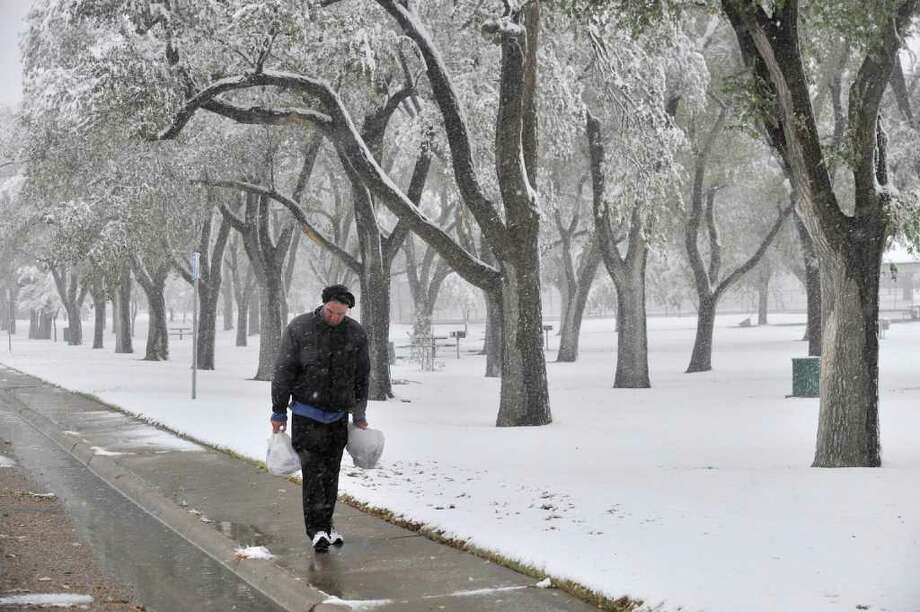 Snow in Amarillo Houston Chronicle