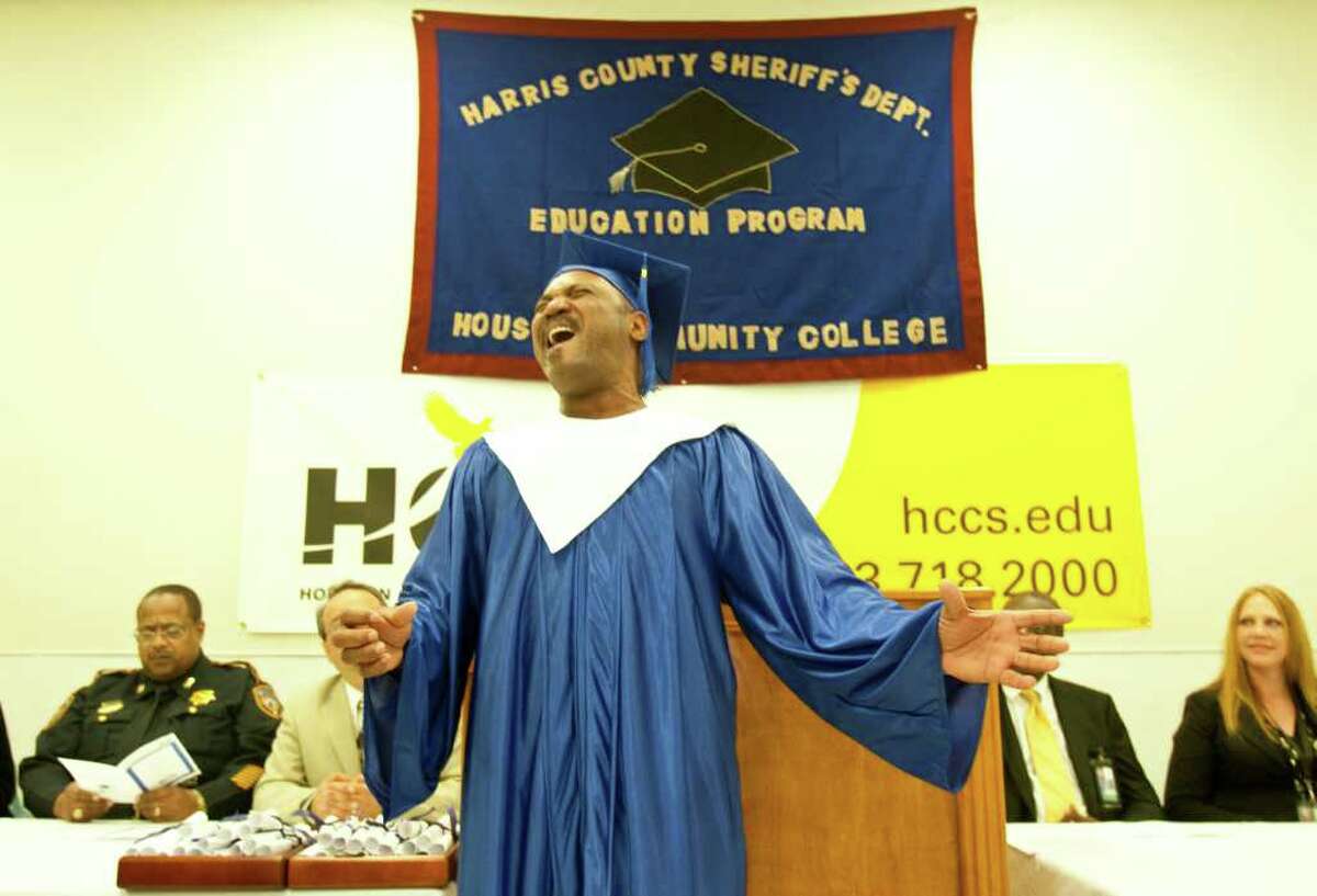 Inmate graduation ceremony