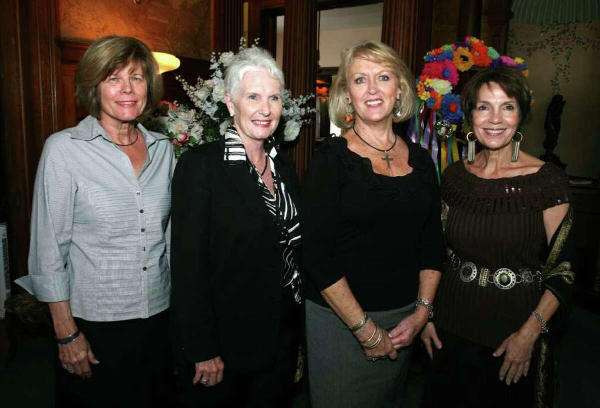 OTS/HEIDBRINK - Janet Ihfe (Pres Auxiliary Foundation), Rhonda Canales (Pres Auxiliary), Jaquie Rothermel (Pres Elect Auxiliary) and Peggy Karam (VP Auxiliary) were at the SA Bar Auxiliary Membership meeting on 10/25/2011 at the SA Woman's Club. names checked photo by leland a. outz