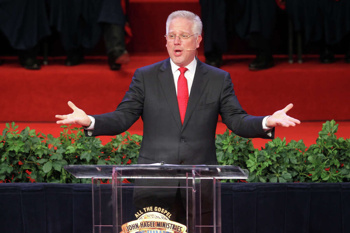 Glenn Beck speaks during the 30th Annual Night to Honor Israel at Cornerstone Church, Sunday, Oct. 30.