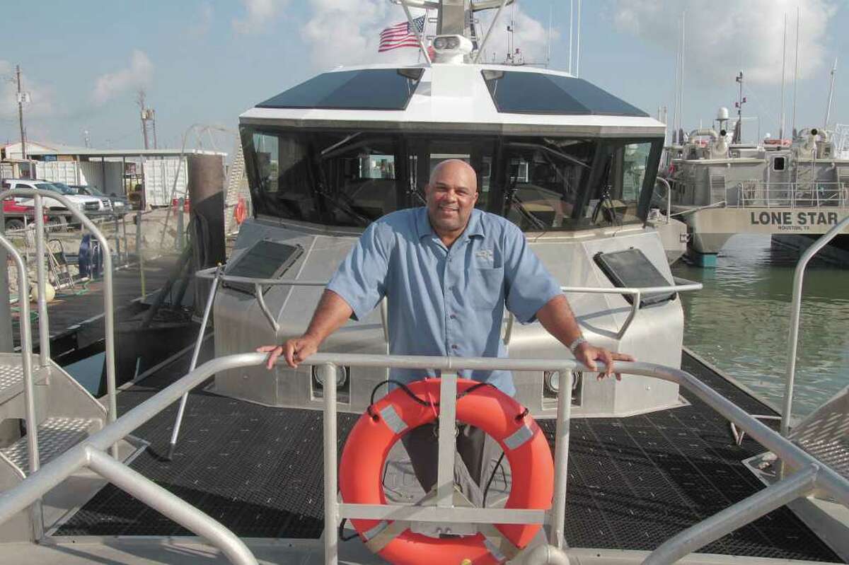 PIN LIM: FOR THE CHRONICLE AT THE HELM: Houston Pilot Capt. Paul Brown said he's honored to be a recipient of the maritine leadership award named for Paul Cuffee, a self-educated African-American who became a maritime captain and abolitionist.