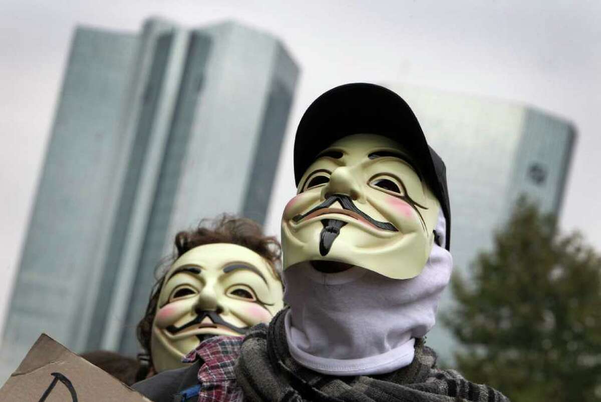Anonymous attacks through the years The loosely affiliated hacking collective Anonymous is well known for their "ops" and "raids" on government, corporate and religious websites. Some believe them to be malicious trolls and others call them digital Robin Hoods. See some of the notable attacks Anonymous has conducted over the years.