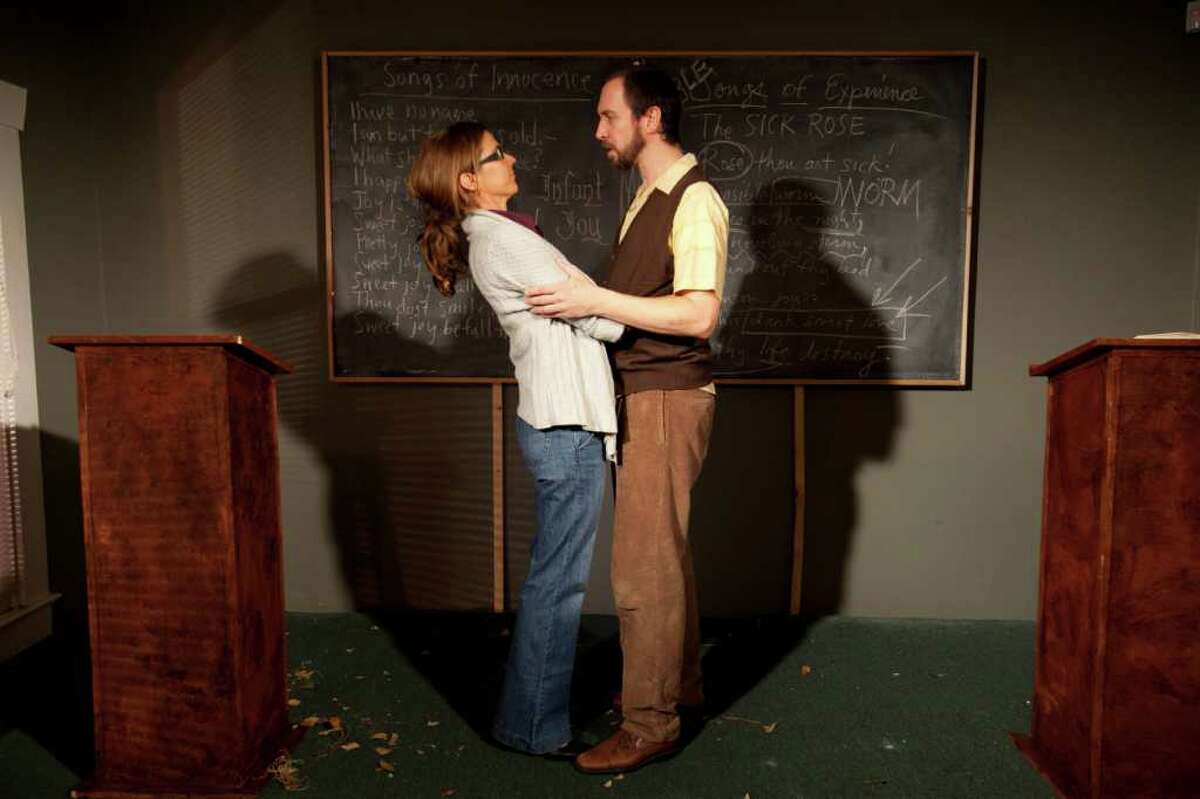 THERE IS A HAPPINESS THAT MORNING IS at Catastrophic Theater starring Amy Bruce and Troy Schulze