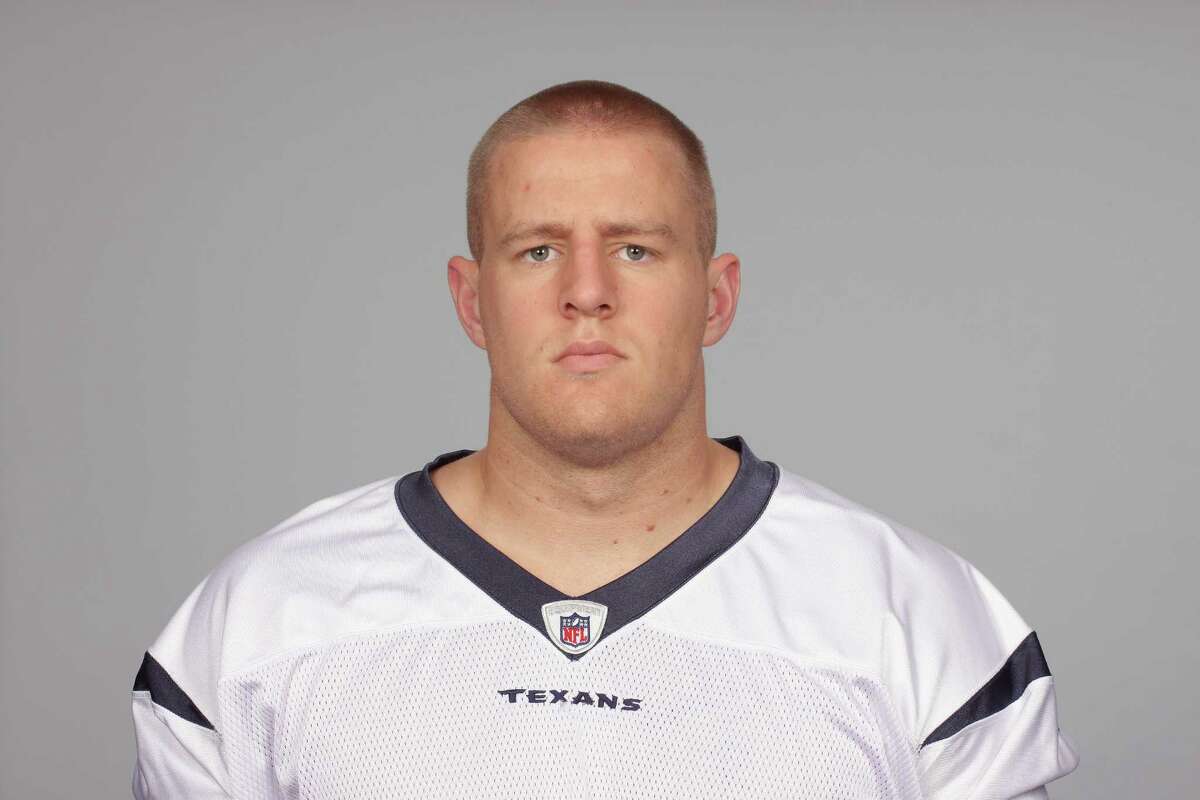 This is a 2011 photo of JJ Watt of the Houston Texans NFL football team. This image reflects the Houston Texans active roster as of Wednesday, Aug. 17, 2011 when this image was taken. (AP Photo)