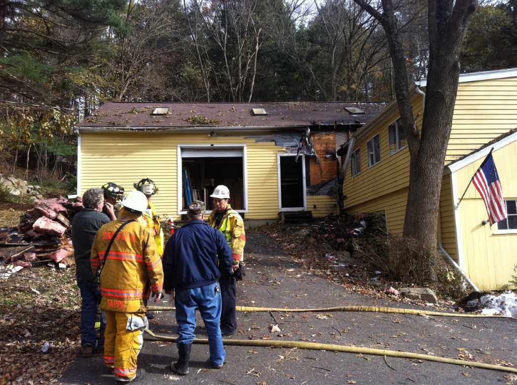 Firefighters douse Ridgefield fire