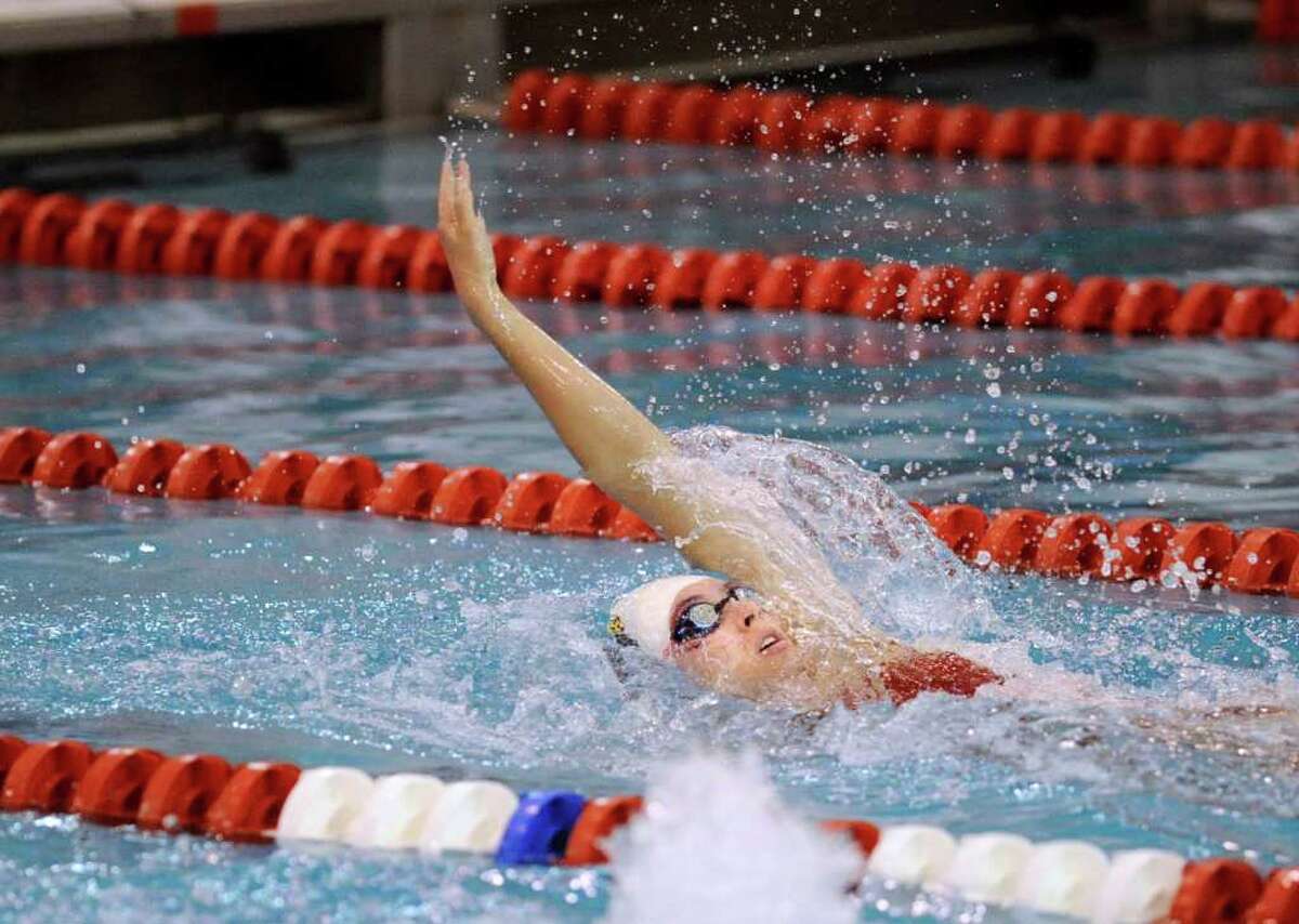 New Canaan wins second straight FCIAC swimming