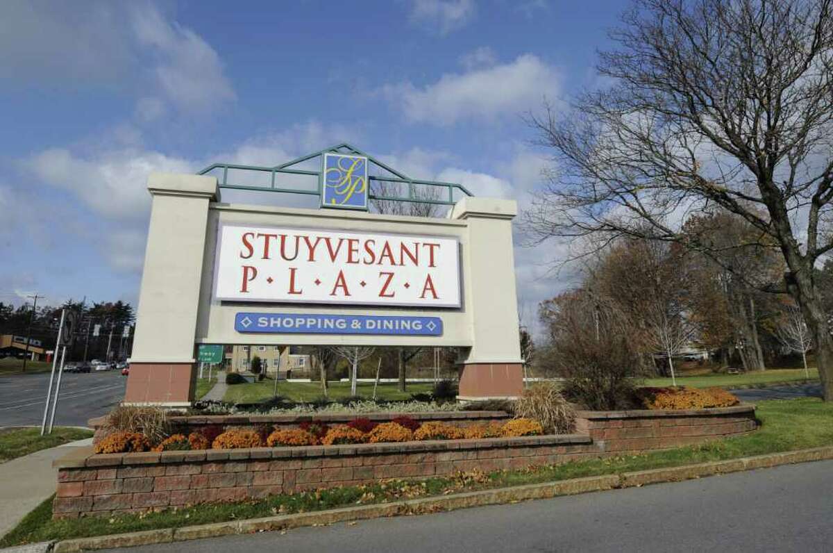 The sign in front of Stuyvesant Plaza in Albany, N.Y. November 11, 2011. (Skip Dickstein/Times Union)