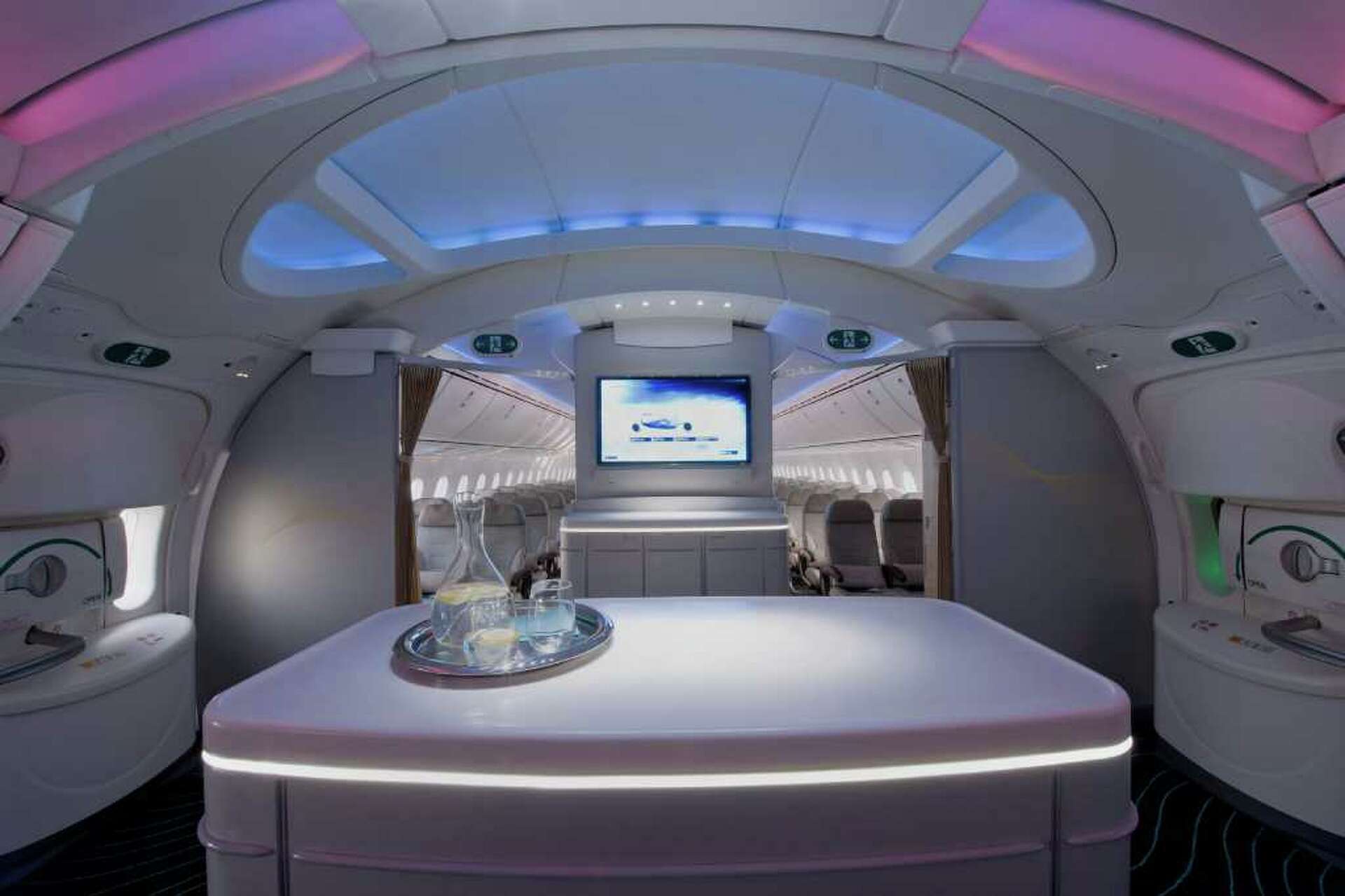 Boeing plushes out third 787 Dreamliner