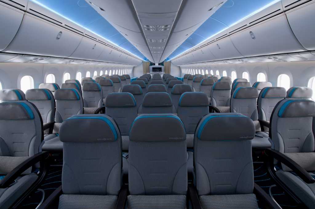 Boeing plushes out third 787 Dreamliner