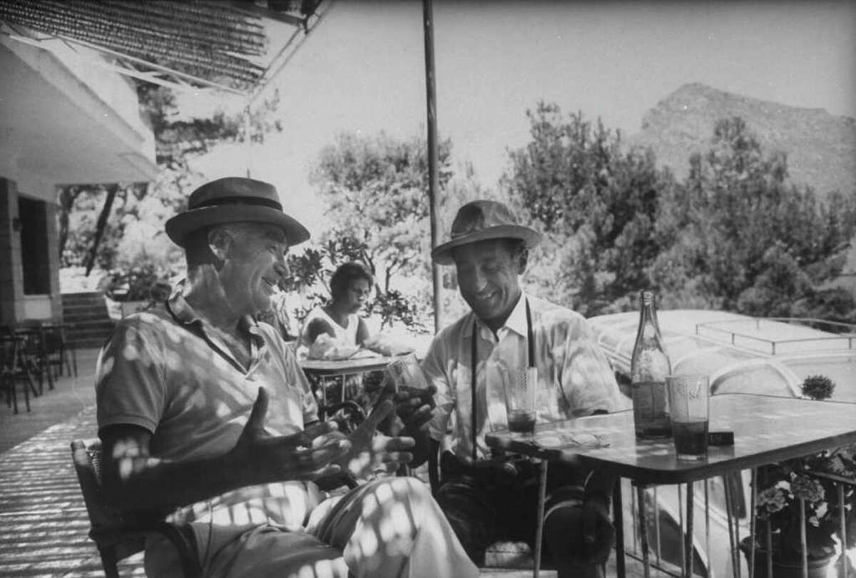 Life magazine founder Henry Luce, left, who lived with his family in Ridgefield, is shown here with photographer Alfred Eisenstaedt, vacationing on Majorca.