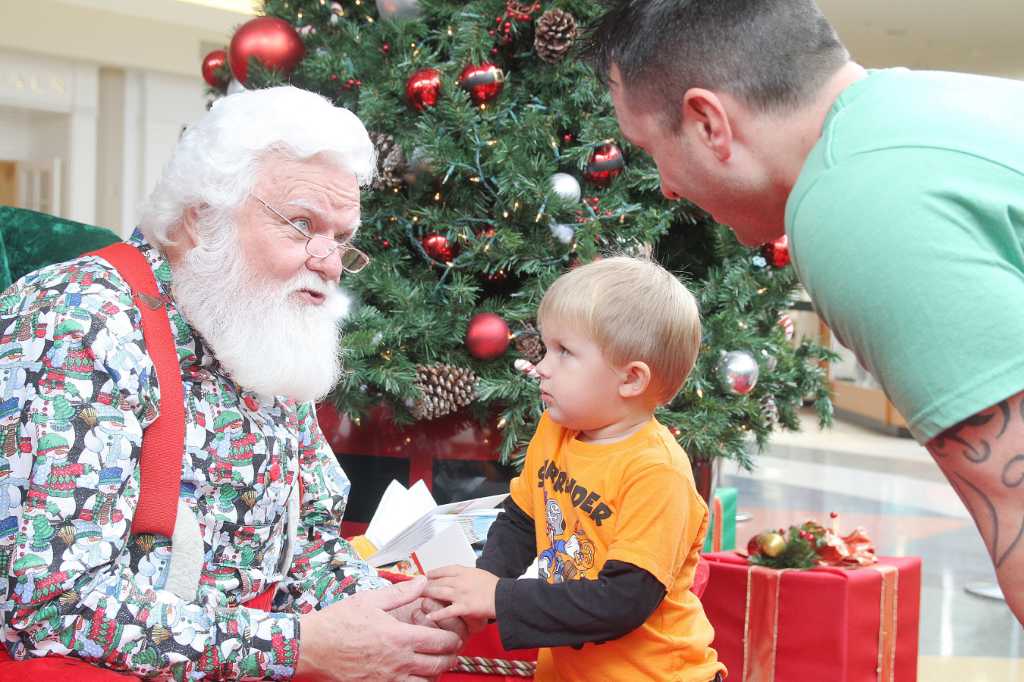 Santa s here Kids meet jolly old St. Nick at Baybrook Mall