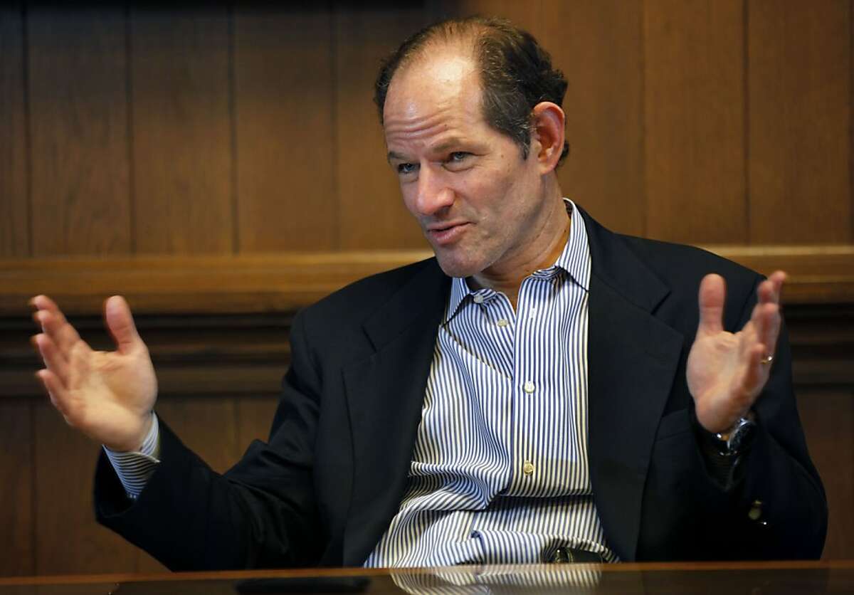Former NY Governor and State Attorney General Eliot Spitzer talks to the San Francisco Editorial board Wednesday November 16, 2011
