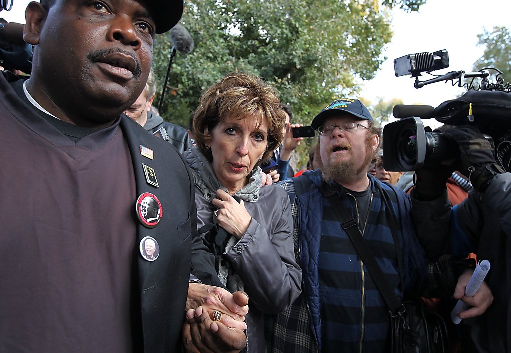 UC Davis Protesters Confront Chancellor