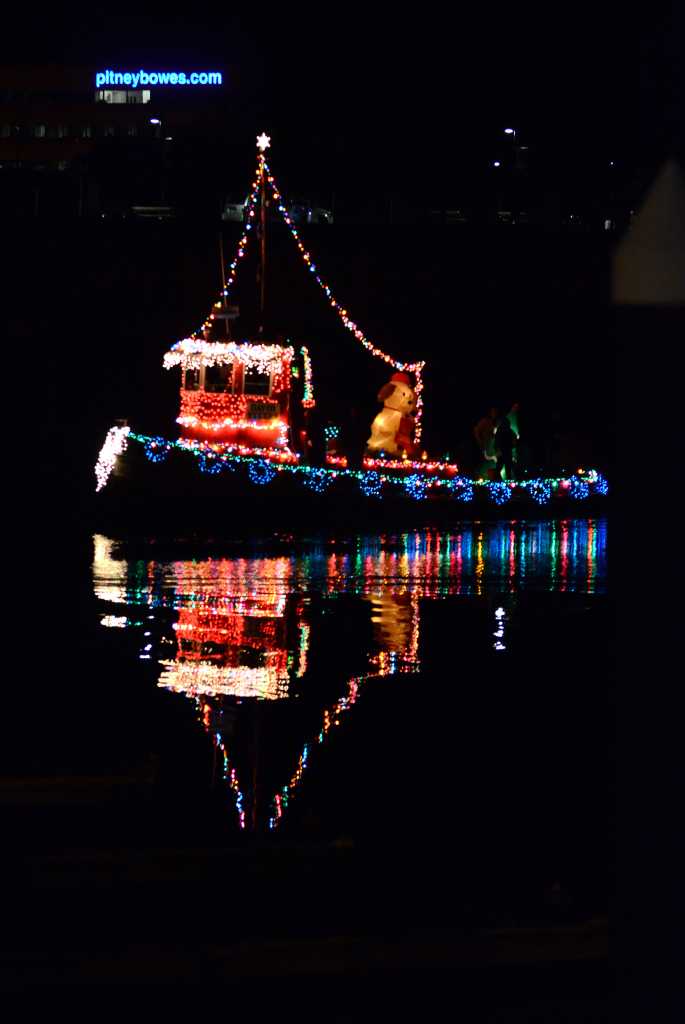 Boaters light up Stamford Harbor